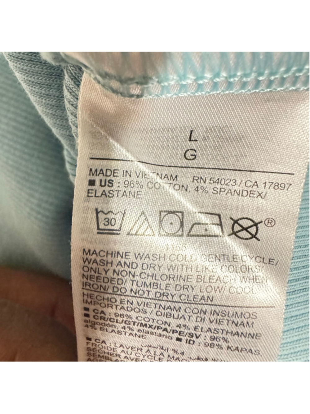 Size L Old Navy Light Blue Ribbed Midi Sleeveless Casual Spring Summer Dress - Picture 8 of 8